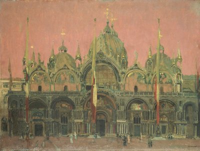 Een rode lucht bij nacht, San Marco door Walter Richard Sickert